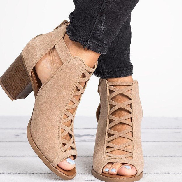 BEA HIGH HEELS OPEN TOE SHOES