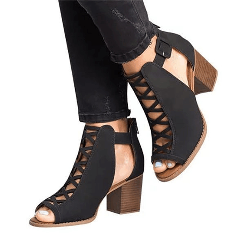 BEA HIGH HEELS OPEN TOE SHOES