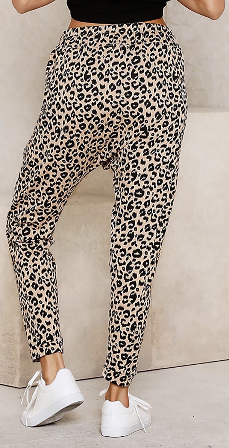 leopard trousers