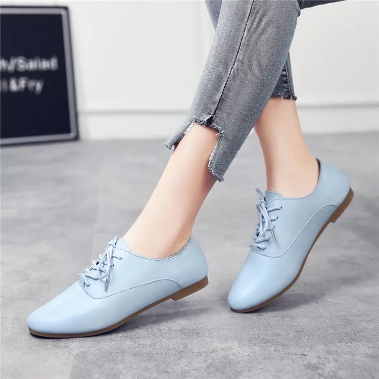 FASHION LEATHER FLAT SHOES