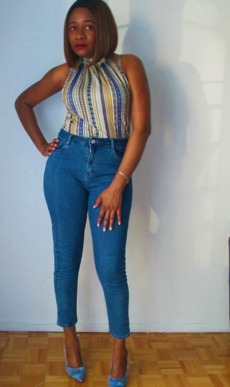 HIGH WAIST BOYFRIEND DENIM JEANS