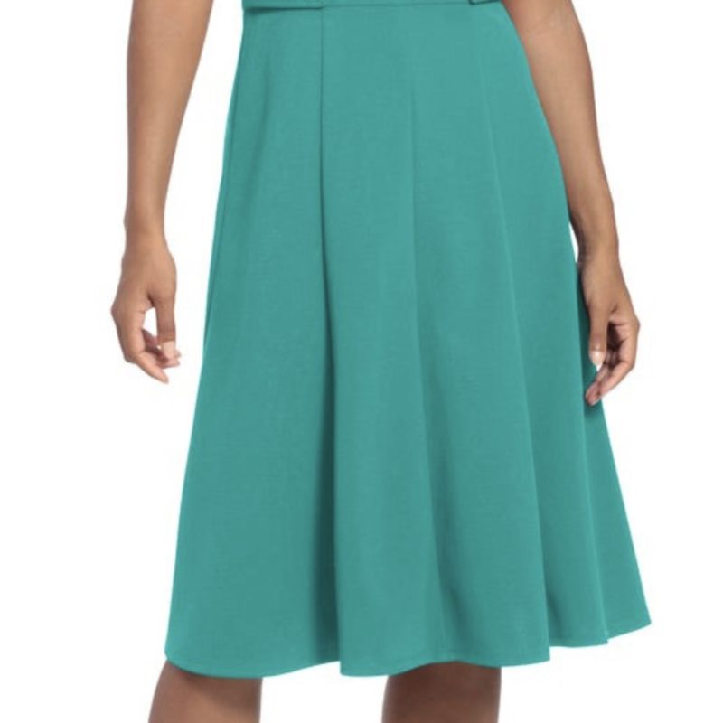 A-LINE MIDI DRESS BY LONDON TIMES