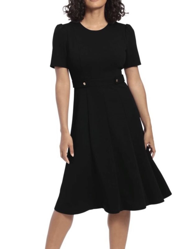 A-LINE MIDI DRESS BY LONDON TIMES