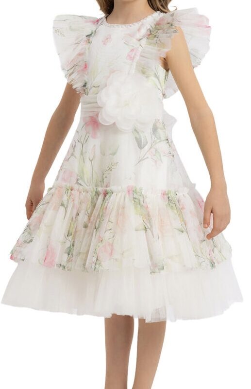 PRETTY GIRL RUFFLED DRESS